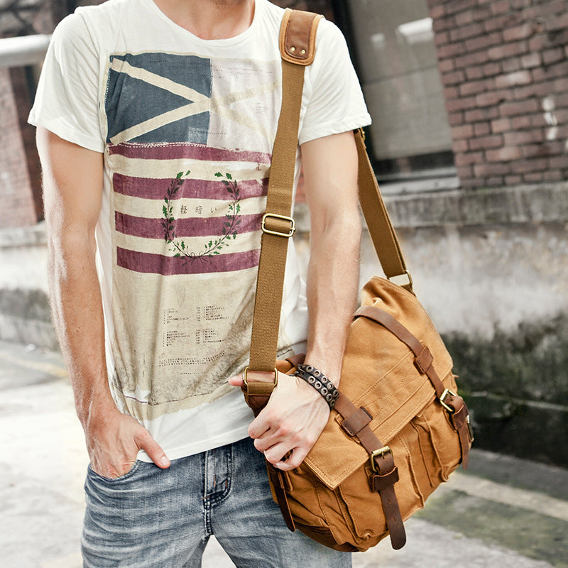 Men's Trendy Charming Canvas Retro Style Men's Messenger Bags