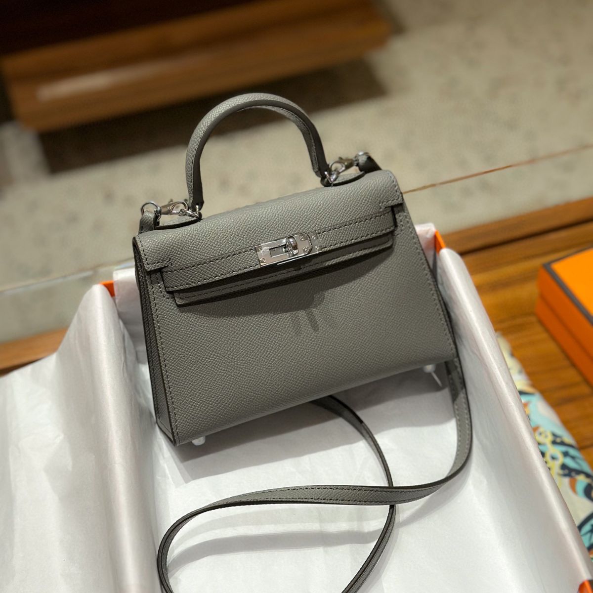 Women's Leather Second Generation Kelly Mini Fashionable Crossbody Bags