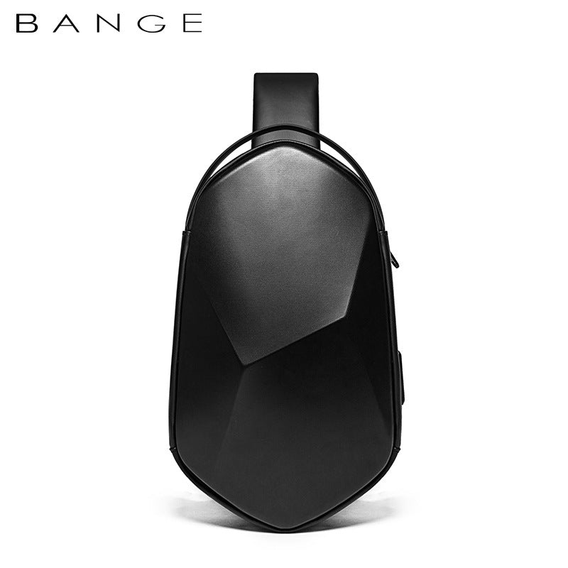 Men's Classy Hard Shell Polyhedron Trendy Men's Chest Bags
