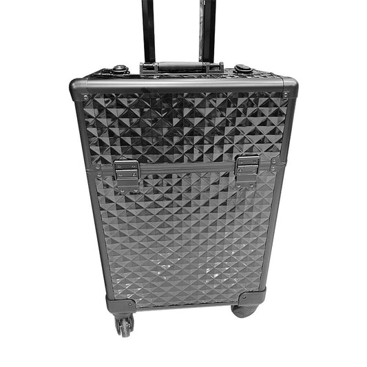 Large Capacity Water Cube Aluminum Alloy Cosmetic Cases