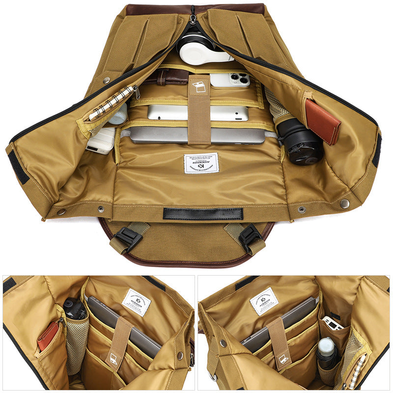 Men's Retro Computer Large Capacity Fashionable Oxford Backpacks