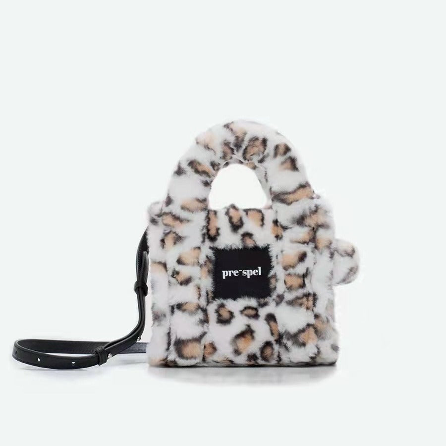Women's Niche Designer Luxury Plush Imitation Fur Shoulder Bags
