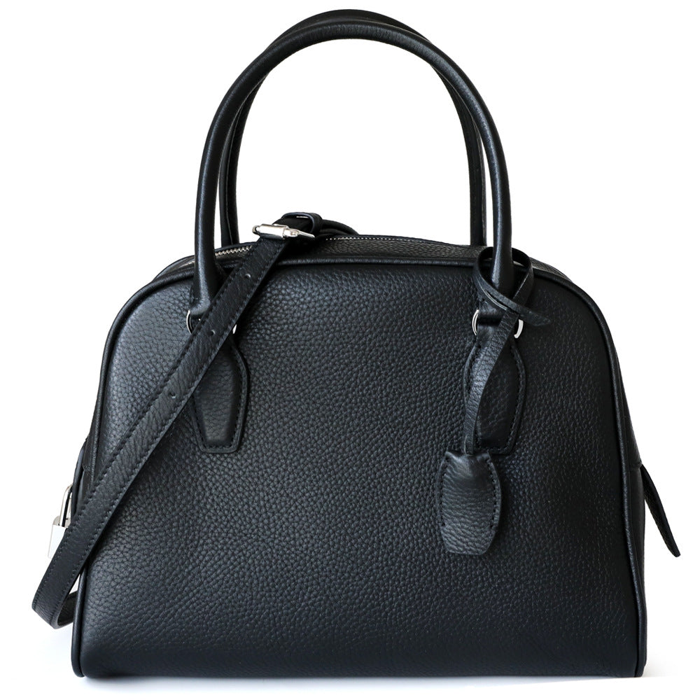 Women's High-grade First Layer Cowhide Bowling Chloe Handbags