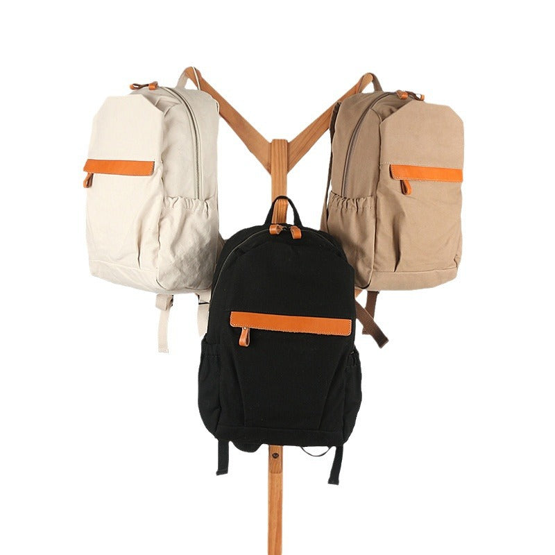 Women's & Men's & Canvas With Cattlehide Daily Shiralee Backpacks