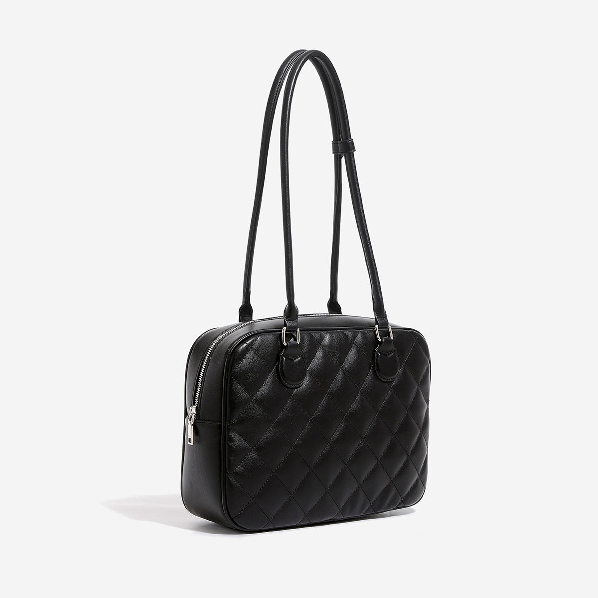 Capacity Toast Computer Classic Style Portable Rhombus Tote Bags