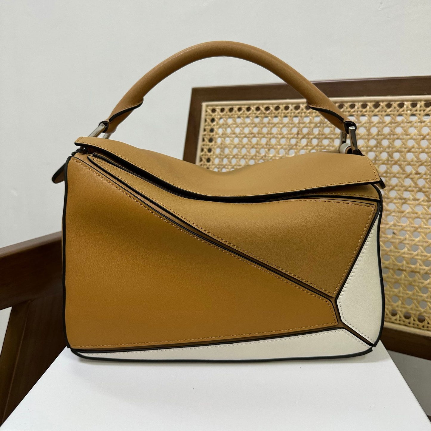 Women's Trendy Geometric Rhombus Contrast Color Advanced Crossbody Bags