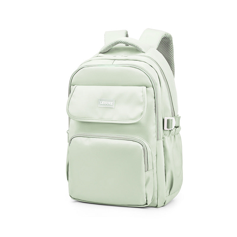 Men's Simple Large Capacity Burden Reduction Spine Middle School Students' Schoolbags