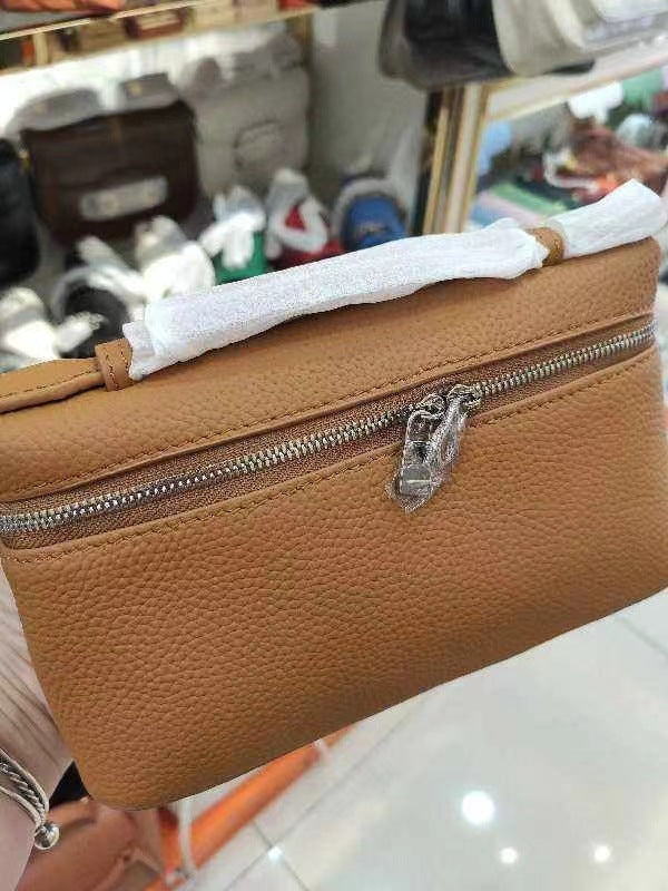 Women's Genuine Leather Lunch Box Kelly Lychee Pattern Shoulder Bags