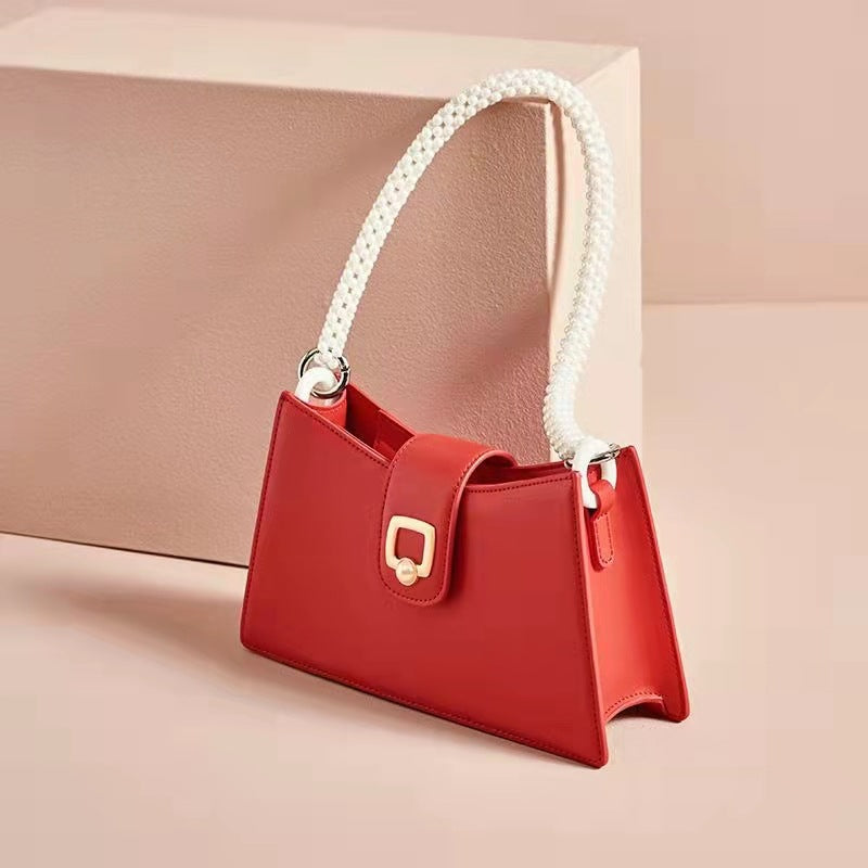 Women's Wedding Pearl Niche Fashion High-grade Simple Shoulder Bags