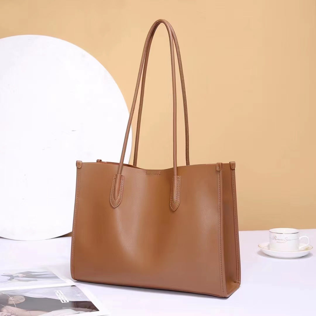 Cowhide Soft Commuter Female Large Capacity Shoulder Bags