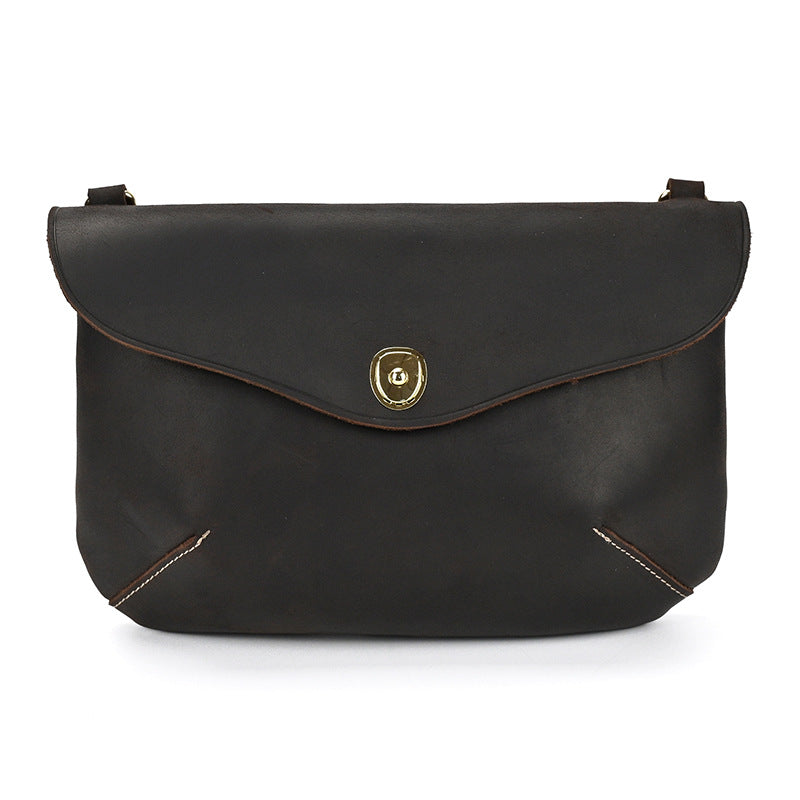Vintage Leather Crazy Horse Multifunction First Men's Shoulder Bags