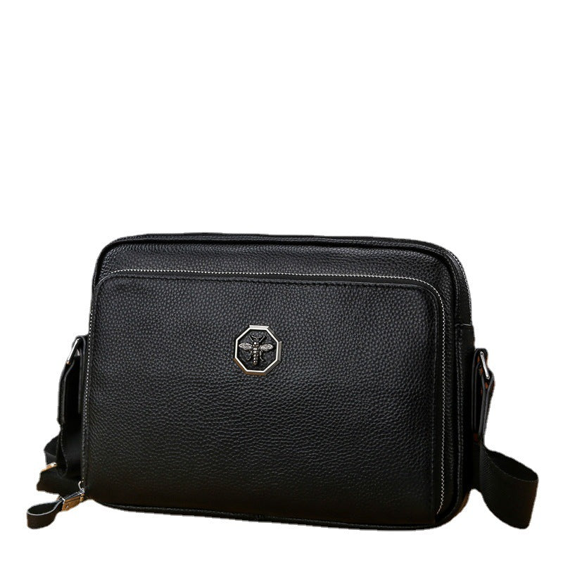 Men's First Layer Cowhide Leather Fashion Genuine Bags