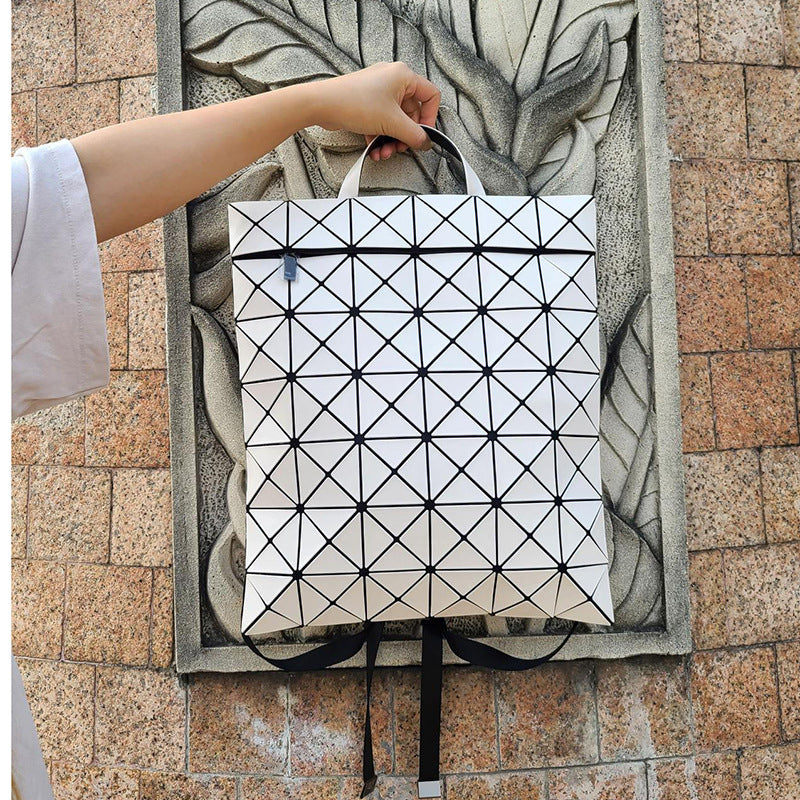 Women's & Men's & Life Original Rhombus Frosted Computer Backpacks