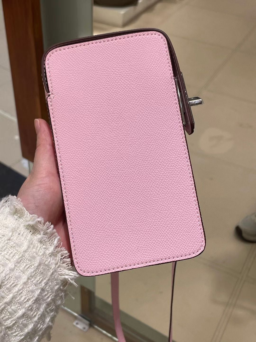 Women's Mobile Cowhide Advanced Texture Mini Simple Phone Bags