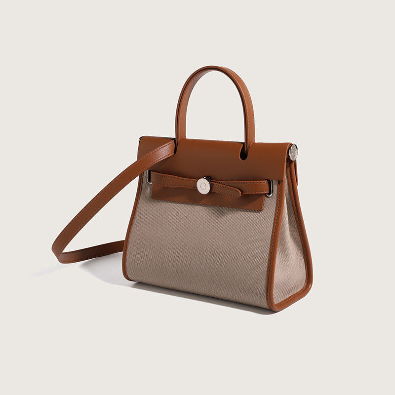 Women's Fashion Trendy Texture Kelly Soft Leather Shoulder Bags