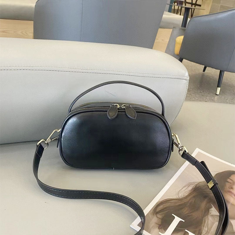 Korean Style Simple Top Layer Vegetable Tanning Phone Bags