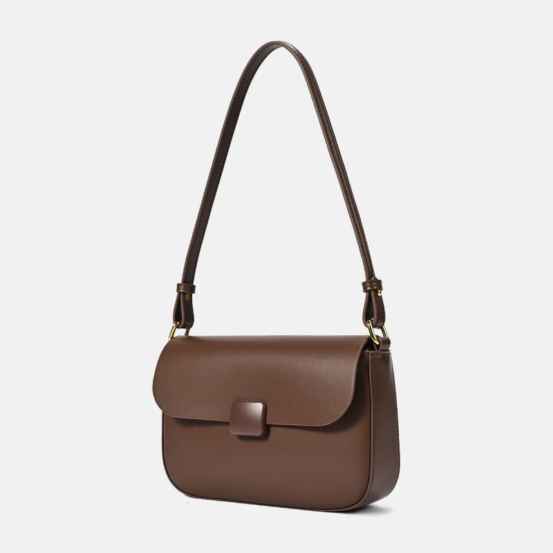 Women's High Sense Niche Leather Minority Simple Fashion Small Square Bags