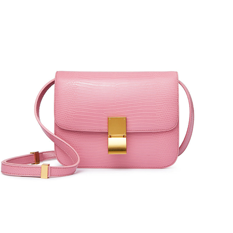 Women's High Quality Genuine Leather Lizard Pattern Crossbody Bags