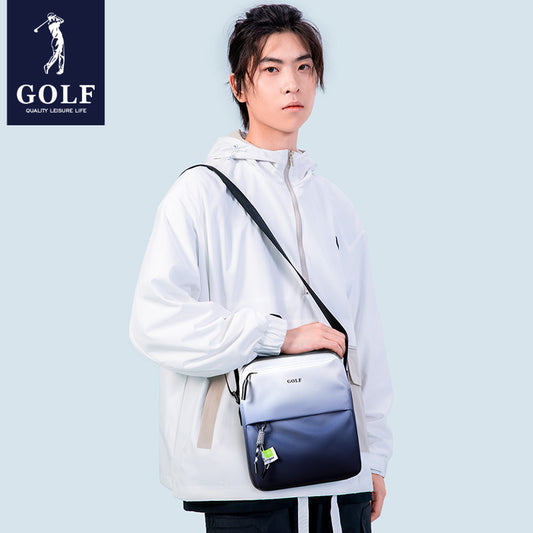 Men's Single Niche Ink Gradient National Trendy Style Men's Shoulder Bags