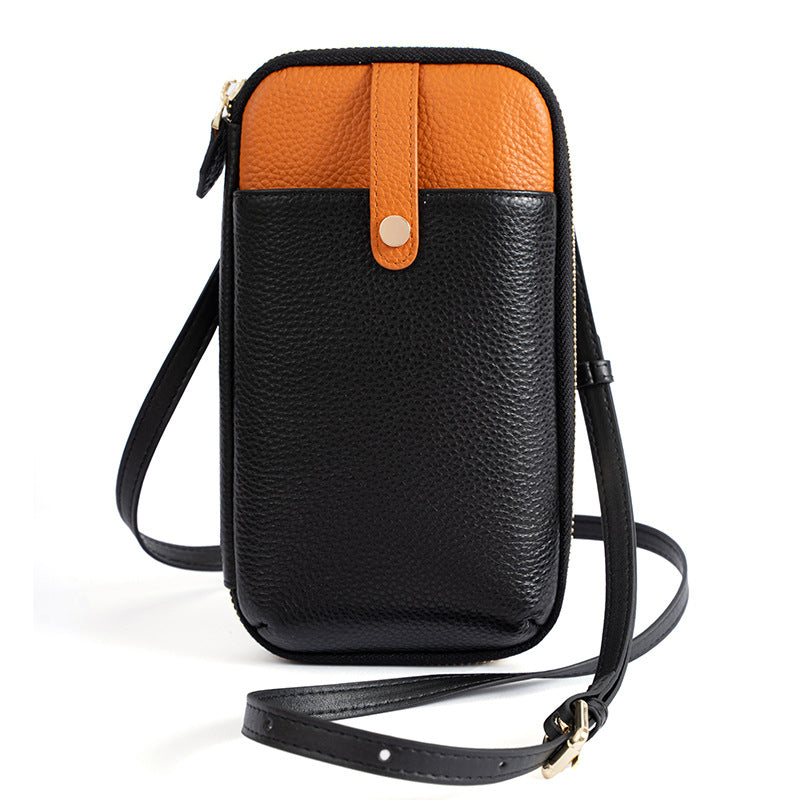 Women's Genuine Leather Fashion Mobile Mini Clutch Phone Bags