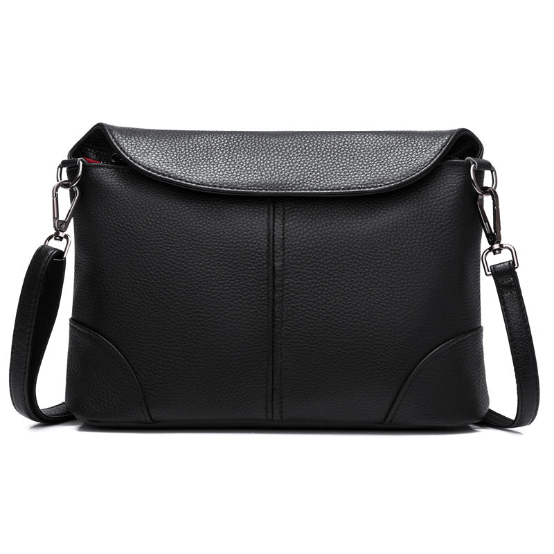 Women's Genuine Leather First Layer Cowhide Simple Shoulder Bags