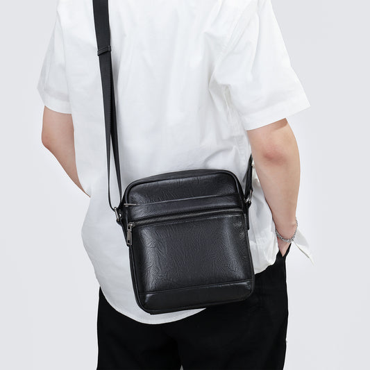 Men's Soft Leather Business Commute First Layer Men's Shoulder Bags