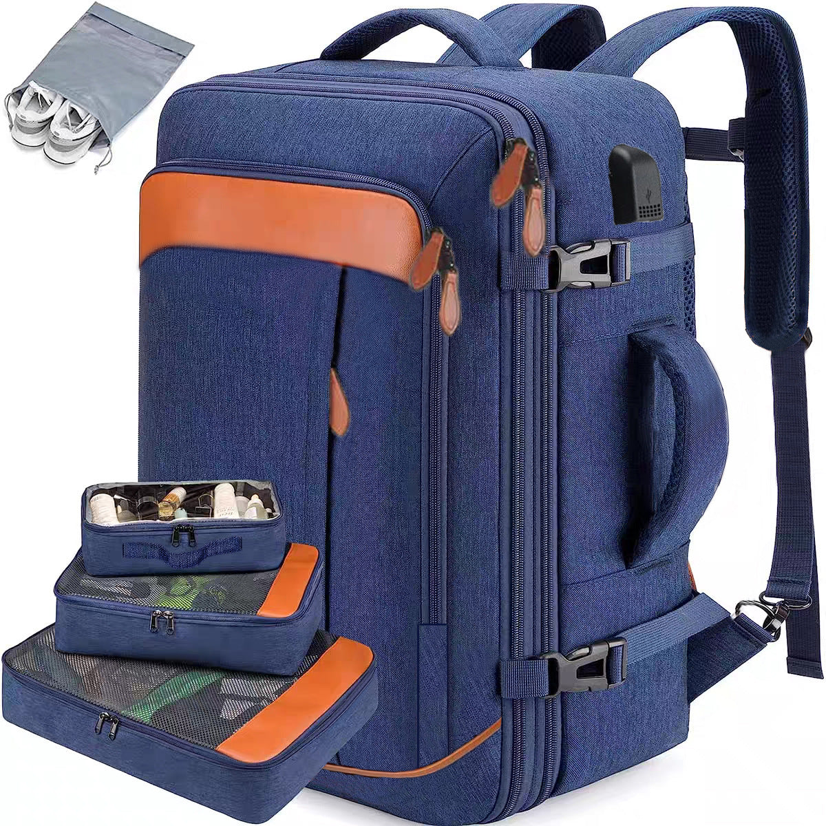 Business Large Capacity Stitching Contrast Color Sports Backpacks