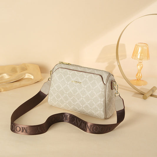 Women's Retro Fashion Pillow Diamond Plaid Printed Crossbody Bags