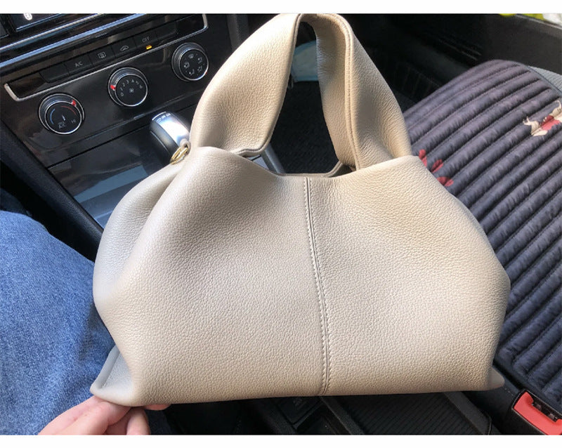 Women's French Minority Solid Color Lunch Box Shoulder Bags
