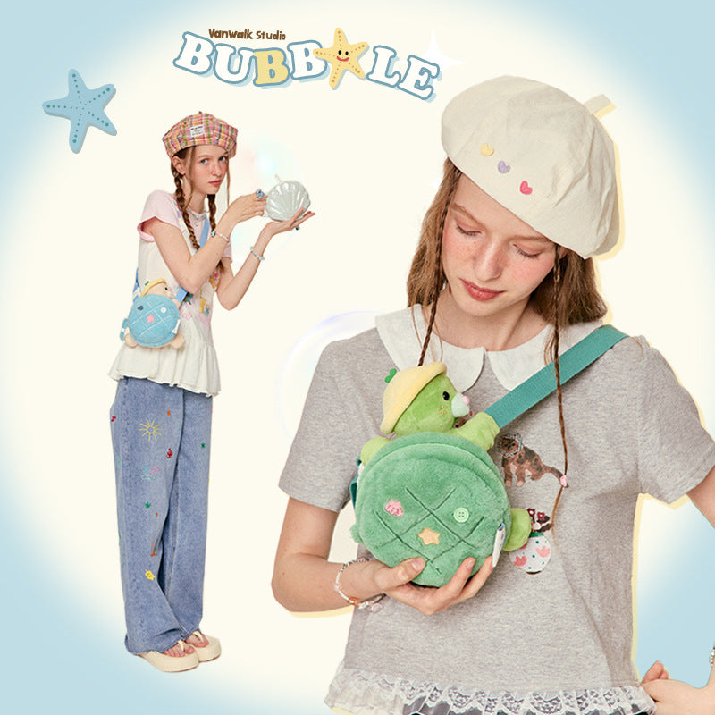 Island Personalized Plush Turtle Doll Cute Crossbody Bags