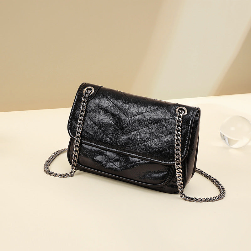Pretty Women's Stray Underarm Chain Leather Shoulder Bags
