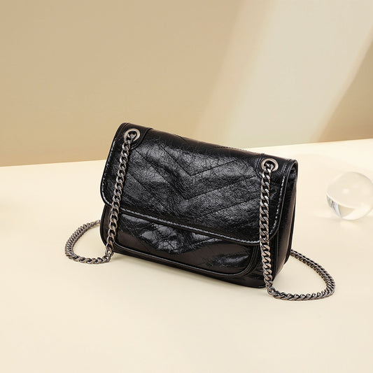 Pretty Women's Stray Underarm Chain Leather Shoulder Bags