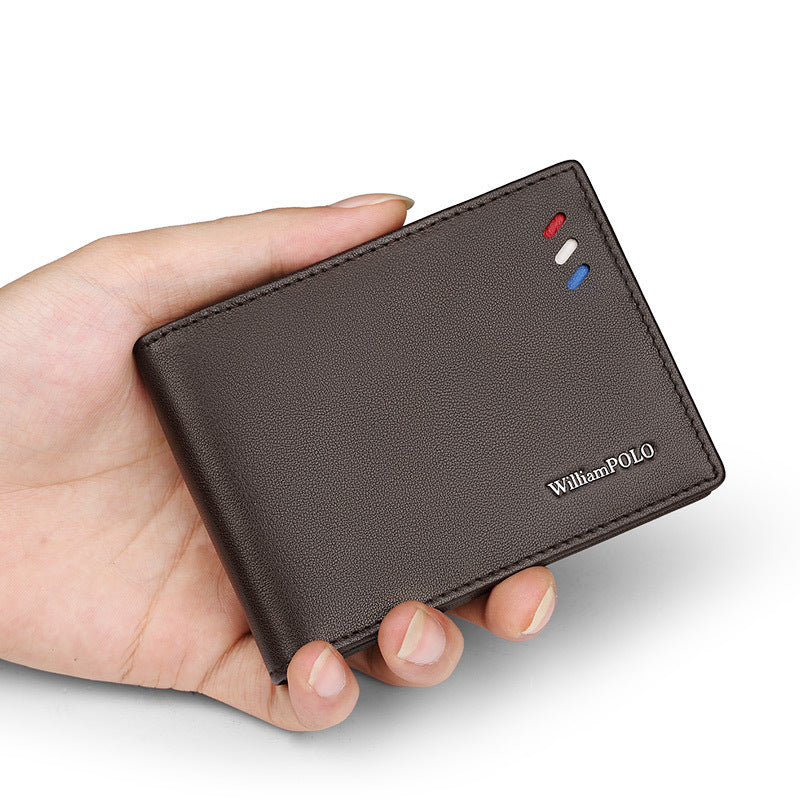 Men's Emperor Paul Business Personalized Bank Leather Card Holder