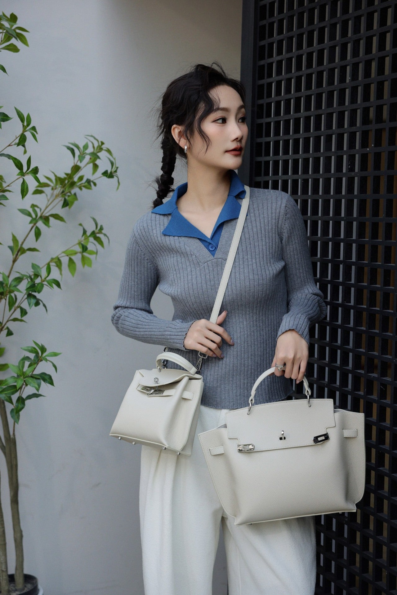 Layer Cowhide Kelly Versatile Retro Genuine Handbags