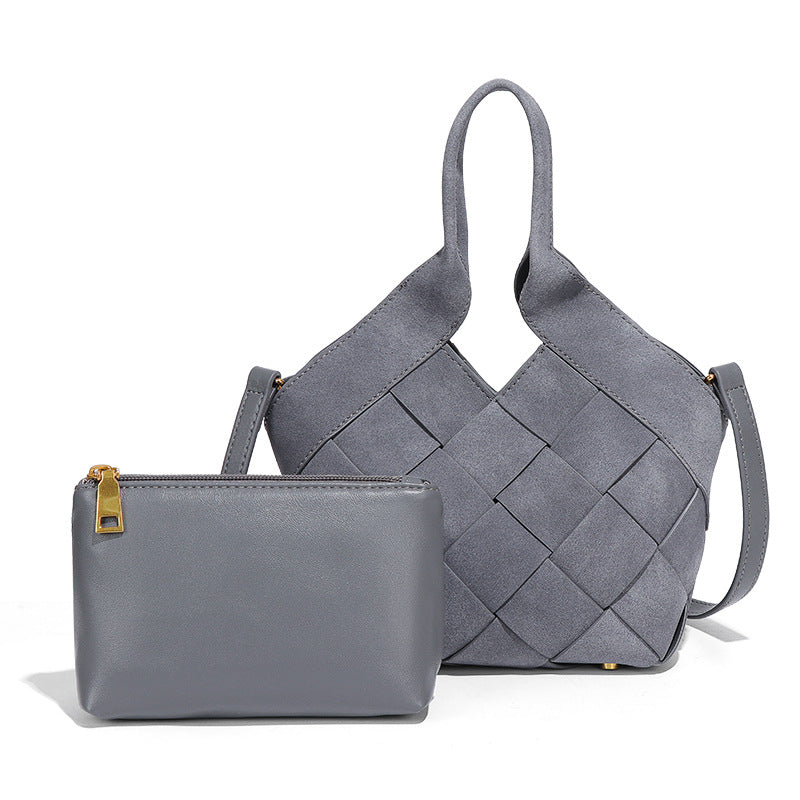 Sense Female Idle Style Matte Leather Handbags