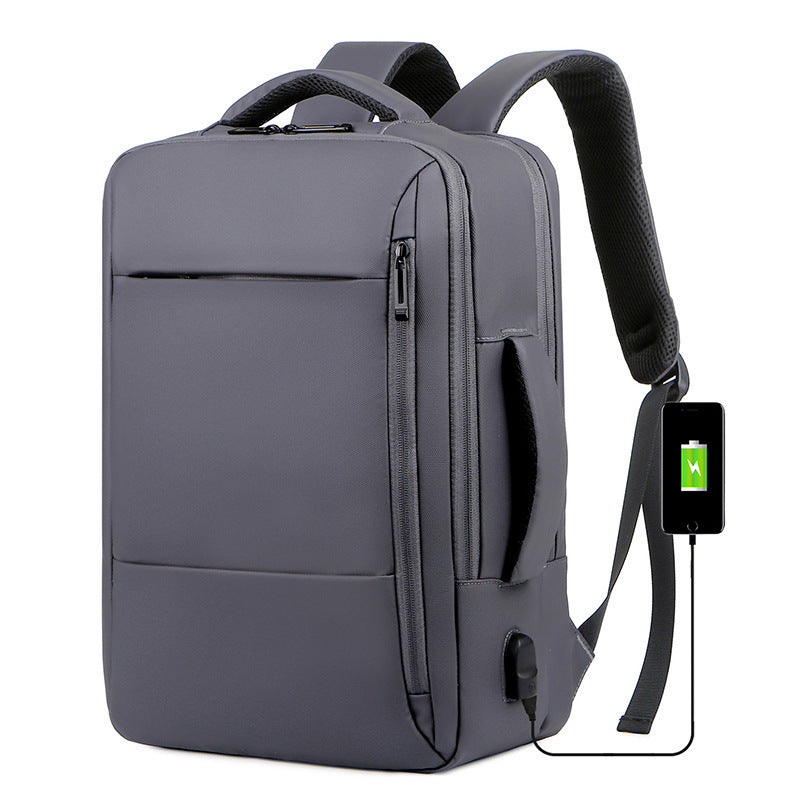 Men's Portable Waterproof Nylon Multifunctional Business Computer Backpacks