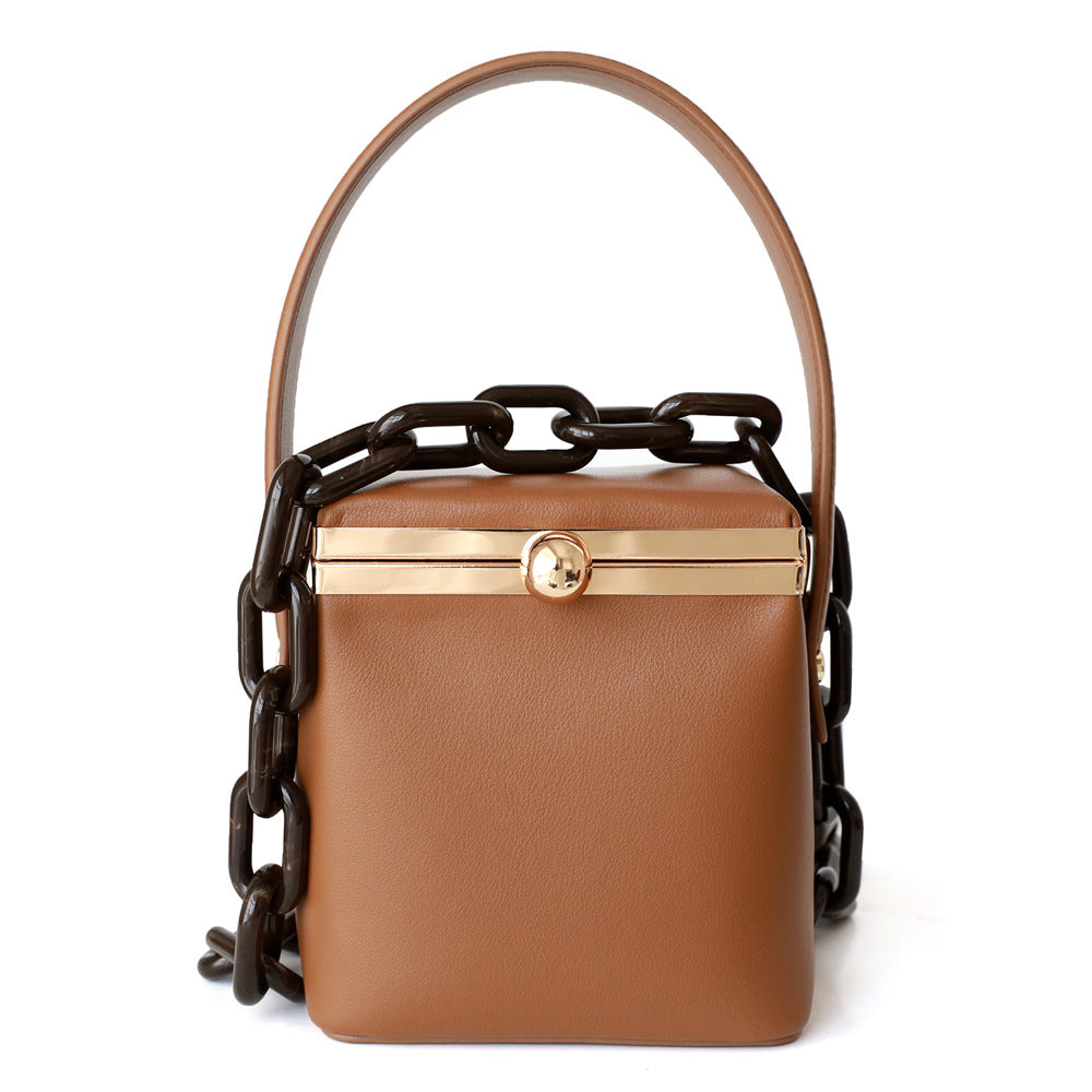 Mini Acrylic Thick Chain Portable Clip Bags