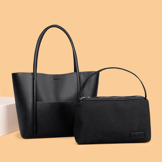 Women's Genuine Leather Autumn Portable Big Cowhide Tote Bags