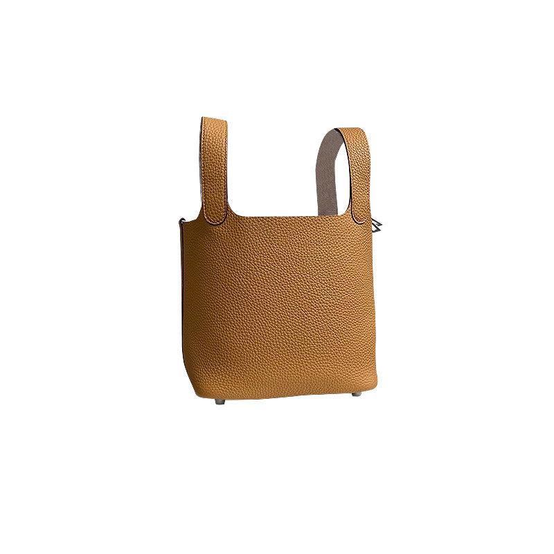 Women's Vegetable Basket Portable Large Capacity Textured Handbags