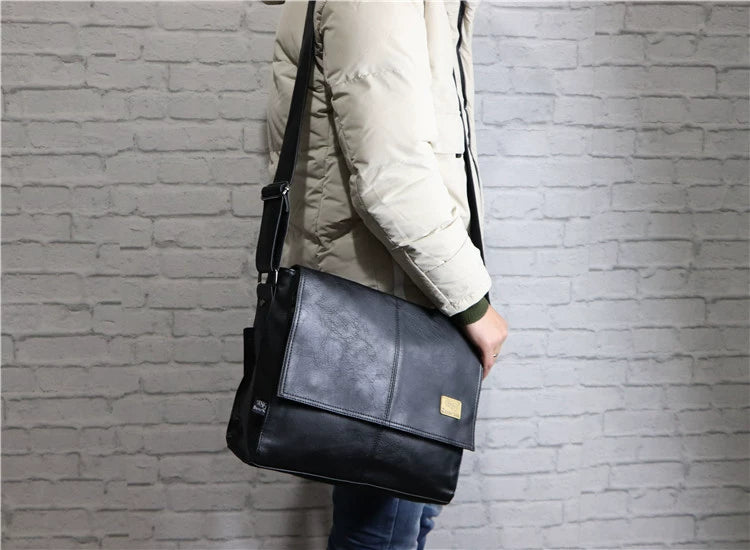 Men's Trendy Large Capacity Computer College Style Men's Shoulder Bags