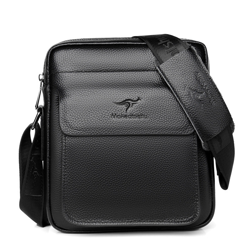Men's First Layer Cowhide Genuine Leather Business Men's Messenger Bags