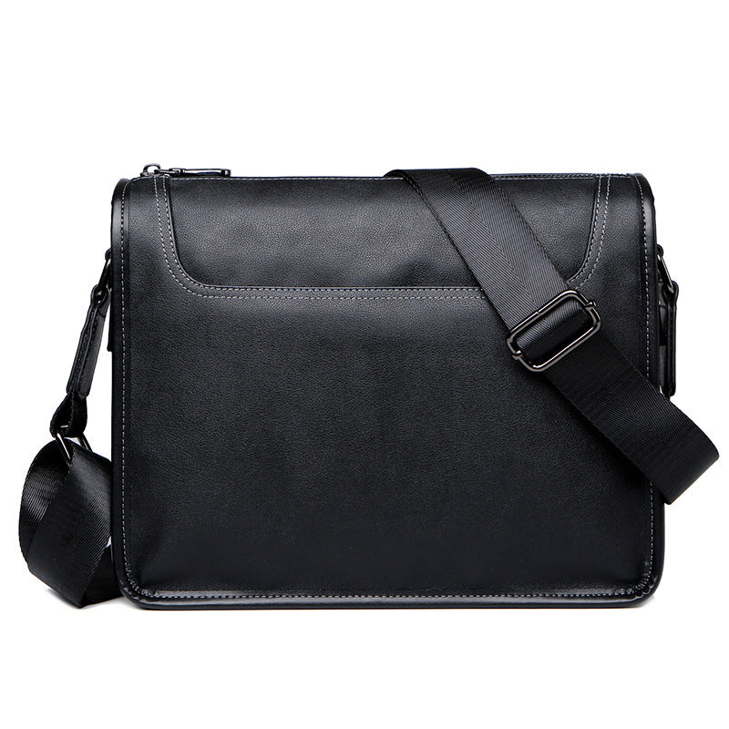 Men's Leather High-grade Cowhide Large Capacity Business Men's Messenger Bags