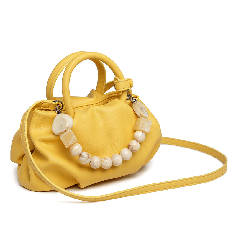 Niche Female Pleated Cloud Pearl Chain Bags