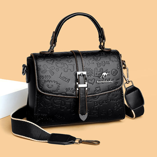 Soft Double Joint Blue Denis Kangaroo Handbags