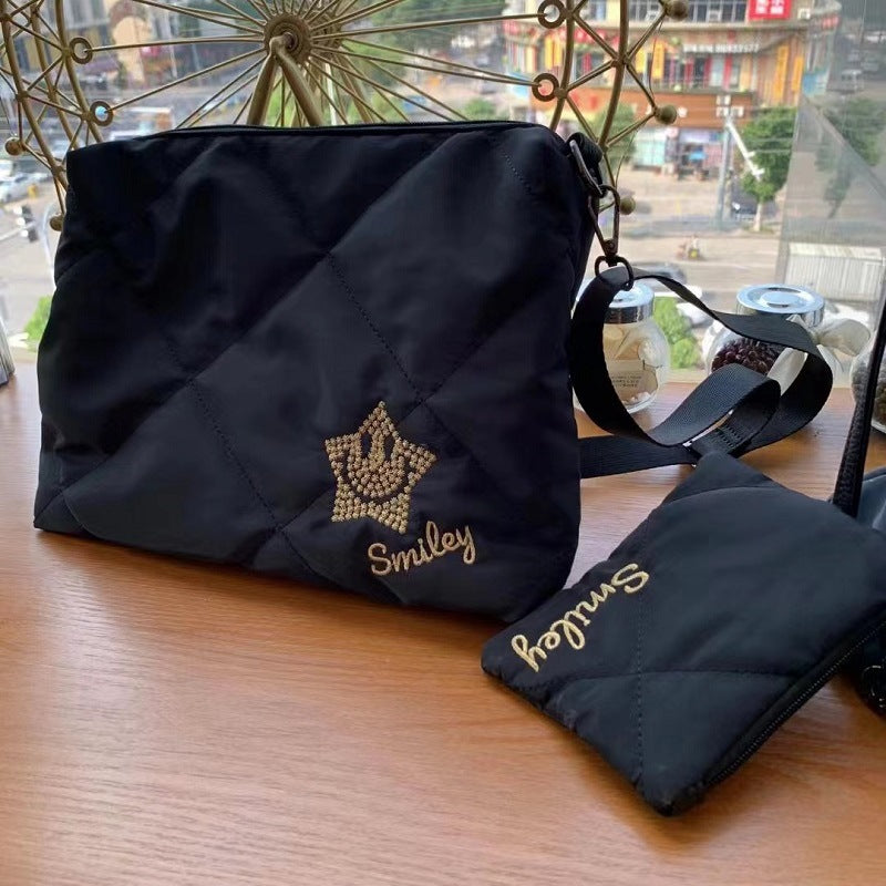 Capacity Compressed Cotton Female Trench Coat Nylon Shoulder Bags