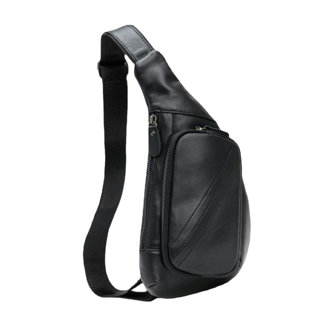 Men's Innovative Genuine Leather Cowhide Trendy Men's Messenger Bags