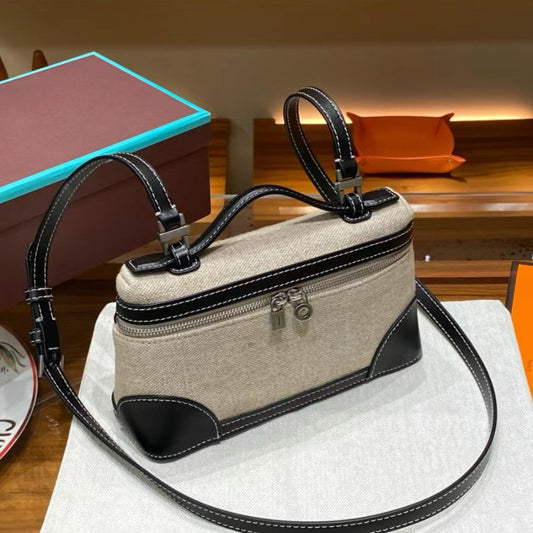 Women's Lunch Box Genuine Leather Portable For Bags