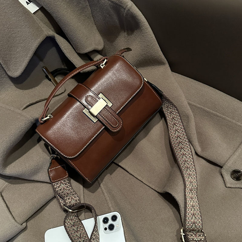 Women's Underarm Vintage Leather Light Luxury Cowhide Shoulder Bags