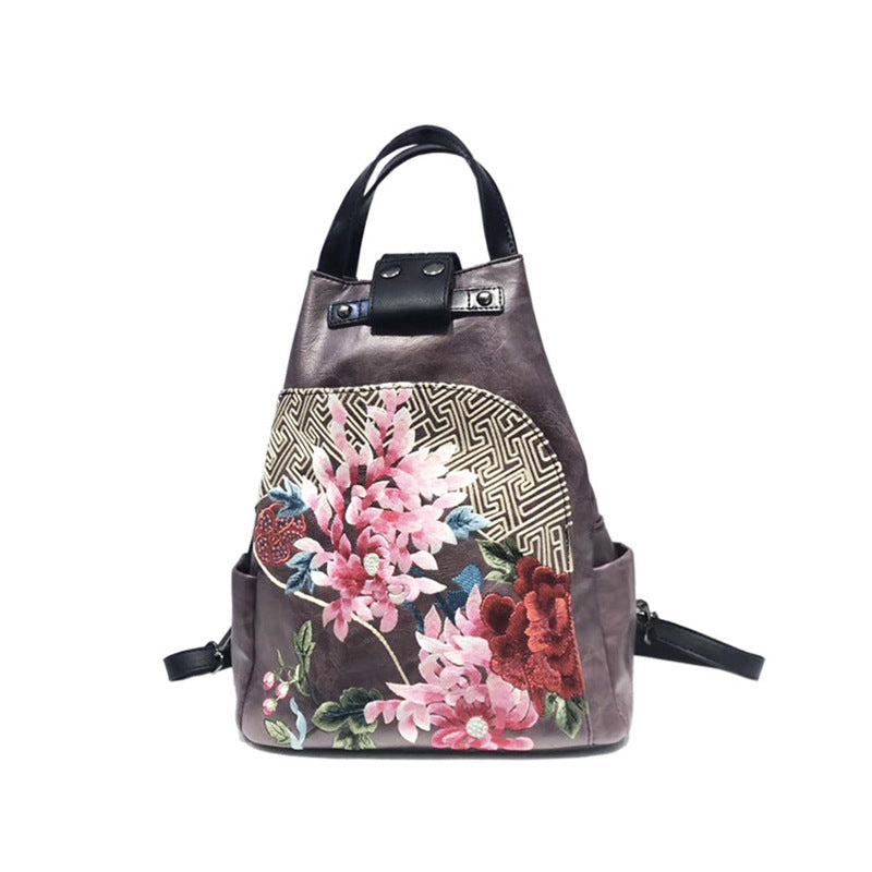 Women's Retro Chinese Style Embroidery With Cheongsam Backpacks