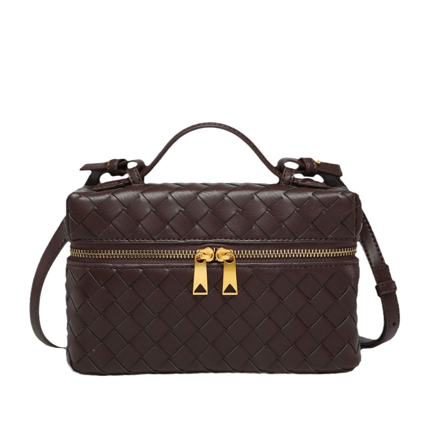 Women's Woven Box Lunch Retro Fashion For Small Square Bags